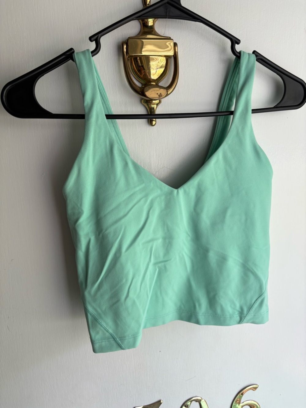 lululemon athletica Mint Green V-Neck Athletic Tank